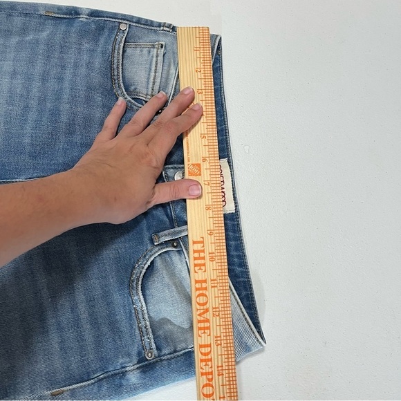 Driftwood Colette Crop Ankle Jeans Diamond Blue Embroidered 26 P2 - Picture 10 of 12